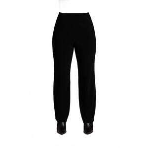 NEW SYMPLI yoke waistband style straight ankle pant in black
